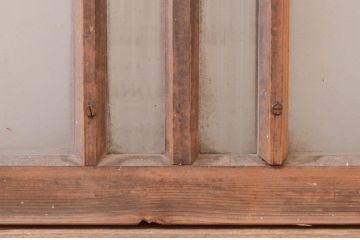 アンティーク建具　レトロな雰囲気を醸し出す明かり取り1枚(明り取り、ガラス欄間)(R-071555)