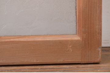 アンティーク建具　上品な和の空間を演出する明かり取り1枚(明り取り、ガラス欄間)(R-071556)