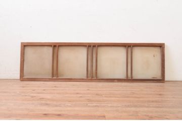 アンティーク建具　レトロな雰囲気を醸し出す明かり取り1枚(明り取り、ガラス欄間)(R-071557)