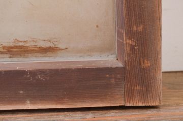アンティーク建具　レトロな雰囲気を醸し出す明かり取り1枚(明り取り、ガラス欄間)(R-071557)