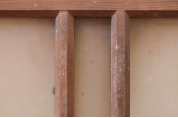 アンティーク建具　レトロな雰囲気を醸し出す明かり取り1枚(明り取り、ガラス欄間)(R-071557)