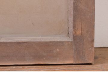 アンティーク建具　レトロな雰囲気を醸し出す明かり取り1枚(明り取り、ガラス欄間)(R-071557)