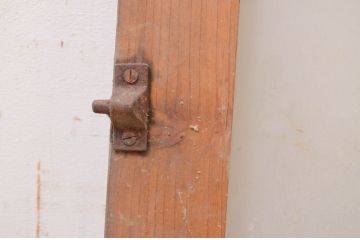 アンティーク建具　レトロな雰囲気を醸し出す明かり取り2枚セット(ガラス欄間、明り取り、FIX窓、フィックス、ガラス窓、嵌め殺し)(R-071558)