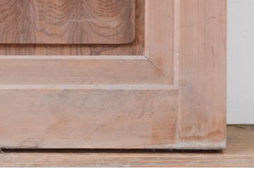 アンティーク建具　欅(ケヤキ)材　味のある玉杢が魅力的な横長FIX戸1枚(窓、明かり取り、明り取り、上り框、欄間、嵌め殺し、フィックス、板戸)(R-071559)