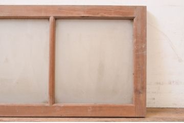 アンティーク建具　どこか懐かしい雰囲気を醸し出す明かり取り1枚(ガラス欄間、明り取り、FIX窓、フィックス、ガラス窓、嵌め殺し)(R-071560)
