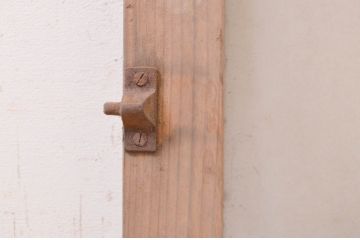 アンティーク建具　どこか懐かしい雰囲気を醸し出す明かり取り1枚(ガラス欄間、明り取り、FIX窓、フィックス、ガラス窓、嵌め殺し)(R-071560)