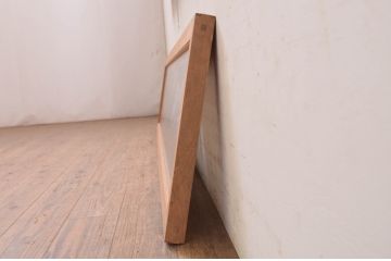 アンティーク建具　片面ガラス入り　格子と松竹梅の彫刻が素敵な欄間2枚セット(明かり取り、明り取り)(R-071564)
