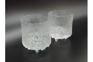 iittala(イッタラ)　Ultima Thule(ウルティマツーレ)シリーズ　職人による繊細な技法が美しいロックグラス2客セット(ガラス、オールドファッショングラス、ペア、北欧食器)(R-071568)