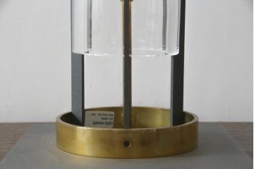 中古　イタリア製　ムラーノガラス　Carlo Moretti(カルロ・モレッティ)デザイン　スタイリッシュでかっこいいテーブルスタンド(ムラノガラス、卓上照明、デスクスタンド、スタンドライト)(R-071594)