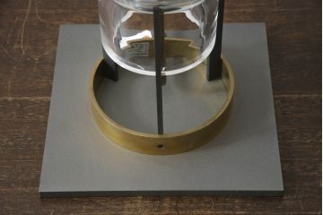 中古　イタリア製　ムラーノガラス　Carlo Moretti(カルロ・モレッティ)デザイン　スタイリッシュでかっこいいテーブルスタンド(ムラノガラス、卓上照明、デスクスタンド、スタンドライト)(R-071594)