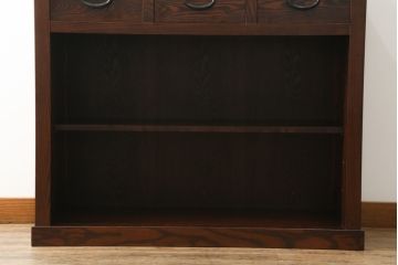 中古　美品　上質な和の空間を演出する水屋箪笥サイドボード(サイドキャビネット、収納棚、戸棚、食器棚、茶箪笥)(R-071603)
