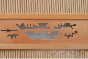 和製ビンテージ　和の趣あふれる4連衝立て(衝い立て、パーテーション、つい立て、仕切り、ヴィンテージ)(R-071604)