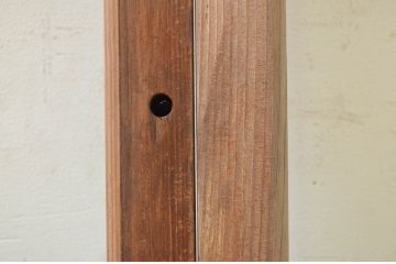 アンティーク建具　レトロな空間作りにおすすめなガラス窓2枚セット(引き戸、ガラス戸)(R-071605)