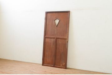 アンティーク建具　大正ロマンな空間づくりにオススメのドア1枚(扉、木製扉)(R-071608)