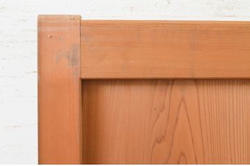 アンティーク建具　落ち着いた和の空間を演出する横桟付き引き戸1枚(板戸、帯戸、舞良戸)(R-071609)