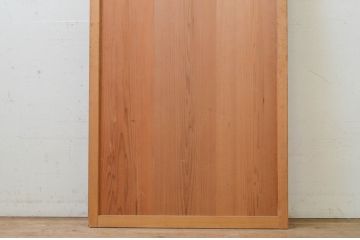 アンティーク建具　落ち着いた和の空間を演出する横桟付き引き戸1枚(板戸、帯戸、舞良戸)(R-071609)