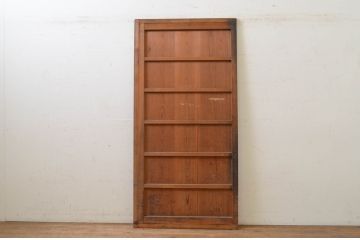 アンティーク建具　落ち着いた和の空間を演出する横桟入り板戸扉1枚(引き戸)(R-071610)
