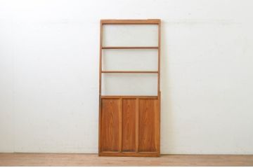 アンティーク建具　ダイヤガラス入り　ノスタルジックな雰囲気漂う引き戸1枚(ガラス戸)(R-071611)