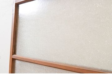 アンティーク建具　ダイヤガラス入り　ノスタルジックな雰囲気漂う引き戸1枚(ガラス戸)(R-071611)