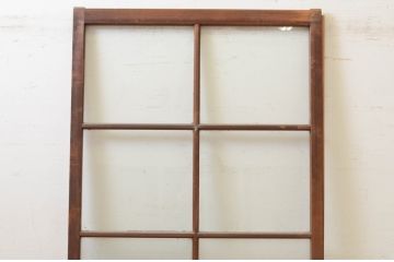 アンティーク建具　どこか懐かしい雰囲気を感じるガラス引き戸1枚(ガラス戸)(R-071614)