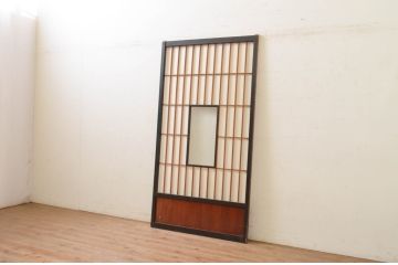 アンティーク建具　和モダンな空間づくりにおすすめな障子戸1枚(引き戸)(R-071615)