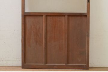 アンティーク建具　ダイヤガラス入り　ノスタルジックな雰囲気漂うガラス戸1枚(引き戸)(R-071616)