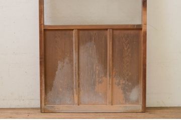 アンティーク建具　ダイヤガラス入り　ノスタルジックな雰囲気漂うガラス戸1枚(引き戸)(R-071616)
