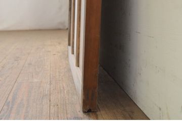 アンティーク建具　ダイヤガラス入り　ノスタルジックな雰囲気漂うガラス戸1枚(引き戸)(R-071616)