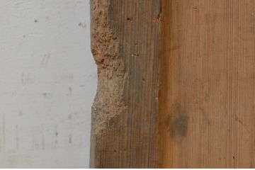 アンティーク建具　杉材　経年による風合いが魅力的な一枚板の板戸1枚(引き戸)(R-071620)