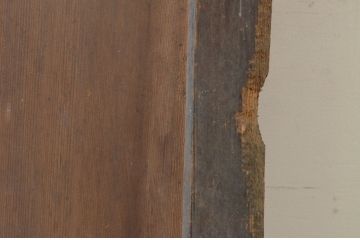 アンティーク建具　杉材　経年による風合いが魅力的な一枚板の板戸1枚(引き戸)(R-071620)