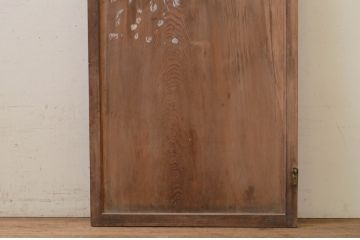 アンティーク建具　杉材　時を経た風合いが味わい深い一枚板の板戸1枚(木製扉)(R-071623)