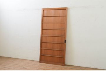 アンティーク建具　落ち着いた和の空間を演出する舞良戸1枚(まいらど、板戸、引き戸)(R-071624)