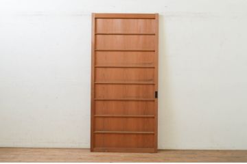 アンティーク建具　落ち着いた和の空間を演出する舞良戸1枚(まいらど、板戸、引き戸)(R-071624)