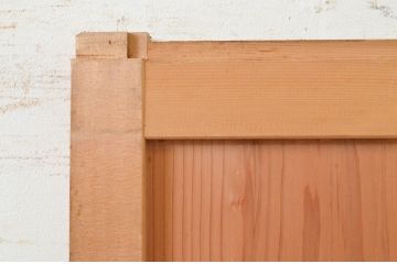 アンティーク建具　落ち着いた和の空間を演出する舞良戸1枚(まいらど、板戸、引き戸)(R-071624)