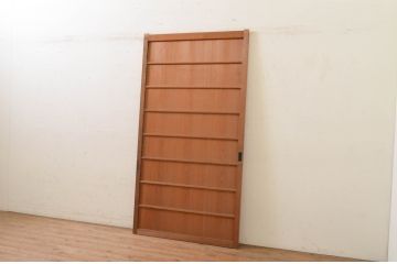 アンティーク建具　落ち着いた和の空間を演出する舞良戸1枚(まいらど、板戸、引き戸)(R-071625)