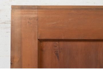 アンティーク建具　檜(ヒノキ)材一枚板　日本風情を感じさせる重厚な引き戸1枚(蔵戸、板戸、玄関戸)(R-071628)