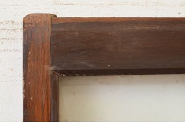 アンティーク建具　どこか懐かしい雰囲気漂うガラス戸1枚(引き戸)(R-071632)