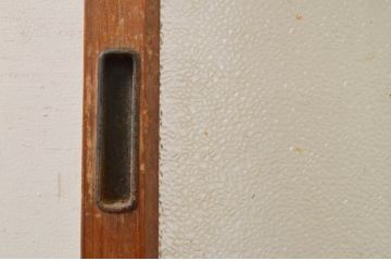 アンティーク建具　どこか懐かしい雰囲気漂うガラス戸1枚(引き戸)(R-071632)