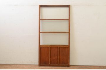 アンティーク建具　どこか懐かしい雰囲気漂うガラス戸1枚(引き戸)(R-071632)