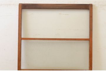 アンティーク建具　どこか懐かしい雰囲気漂うガラス戸1枚(引き戸)(R-071632)