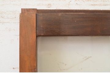 アンティーク建具　どこか懐かしい雰囲気漂うガラス戸1枚(引き戸)(R-071632)
