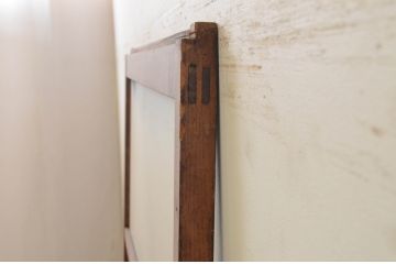 アンティーク建具　どこか懐かしい雰囲気漂うガラス戸1枚(引き戸)(R-071632)