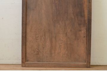 アンティーク建具　杉材　一枚板　経年を感じさせる木味が魅力な板戸1枚(引き戸)(R-071635)