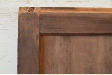 アンティーク建具　杉材　一枚板　経年を感じさせる木味が魅力な板戸1枚(引き戸)(R-071635)