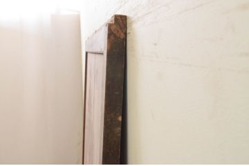 アンティーク建具　杉材　一枚板　経年を感じさせる木味が魅力な板戸1枚(引き戸)(R-071635)