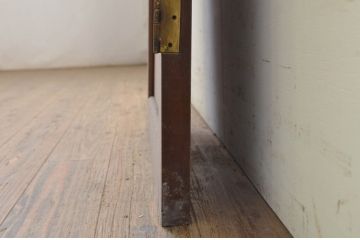 アンティーク建具　鏡板欅(ケヤキ)材　空間のアクセントになる幅狭ドア1枚(木製扉)(R-071636)