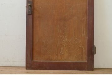 アンティーク建具　シンプルなデザインのドア1枚(木製扉)(R-071637)