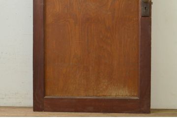 アンティーク建具　シンプルなデザインのドア1枚(木製扉)(R-071637)