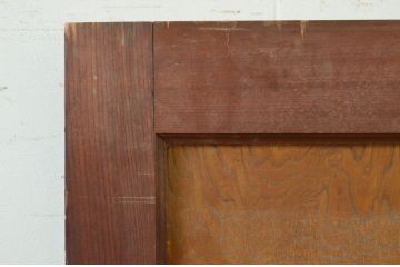 アンティーク建具　シンプルなデザインのドア1枚(木製扉)(R-071637)