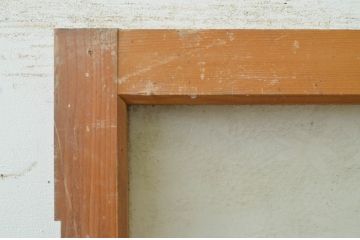 アンティーク建具　どこか懐かしい雰囲気を感じるガラス戸1枚(ドア、ガラス扉)(R-071638)